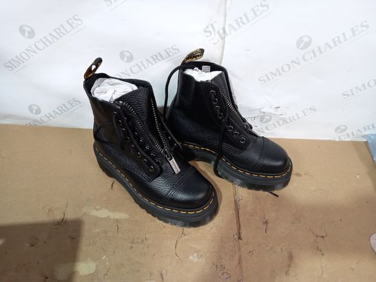 PAIR OF DR MARTENS BLACK BOOTS SIZE 4