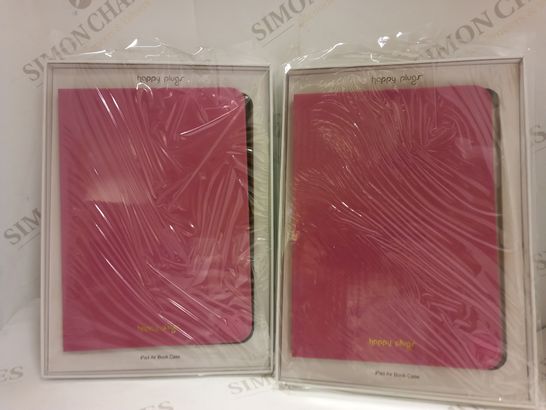 BOX OF APPROX 8 SEALED HAPPY PLUGS IPAD AIR BOOK PROTECTIVE COVER - PINK