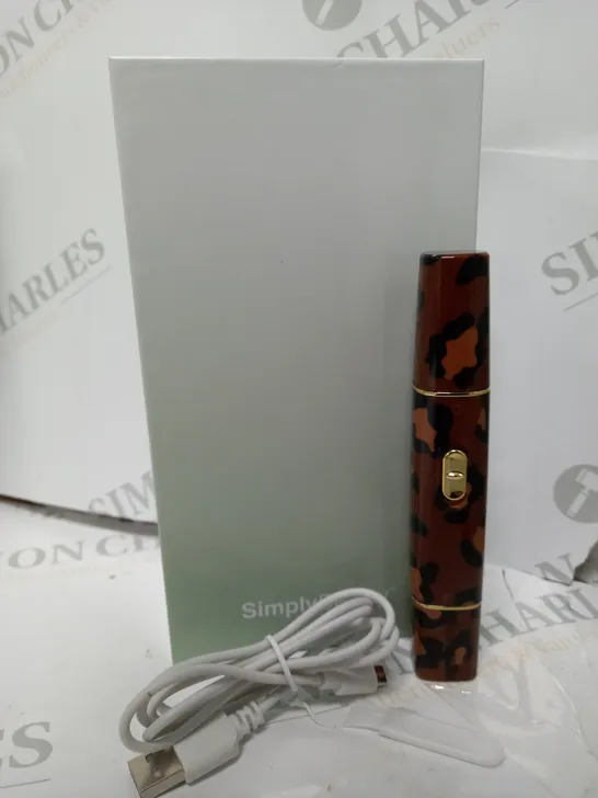 SIMPLY BEAUTY 2 IN 1 SUPER SMOOTH FACE & BROWS HAIR REMOVER SYSTEM BROWN LEOPORD PRINT