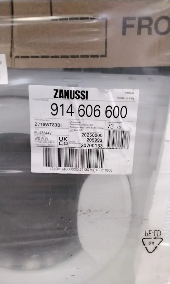 ZANUSSI Z716WT83BI WASH AND DRYER RRP £709.00