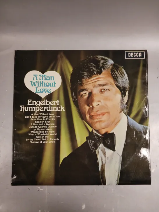 ENGELBERT HUMPERDINCK A MAN WITHOUT LOVE VINYL 