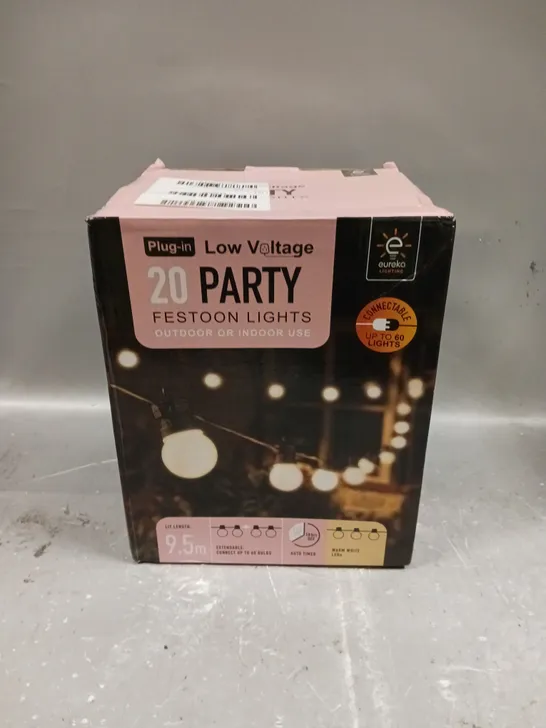 BOXED CONNECTABLE PARTY FESTOON LIGHTS RRP £29.99