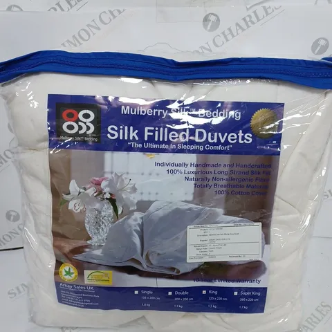 MULBERRY SILK HANDMADE & HANDCRAFTED SILK FILLED DUVET - KING