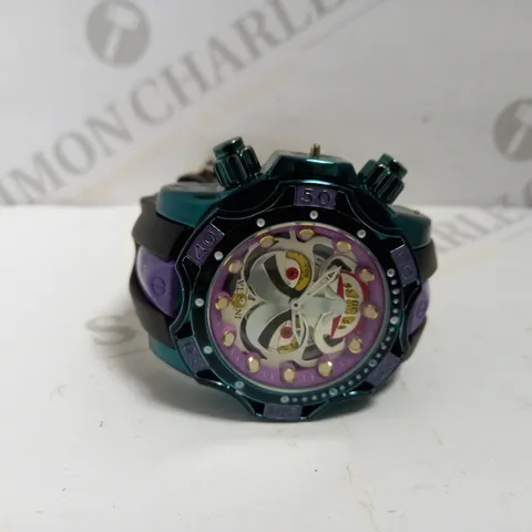 INSTA LIMITED EDITION JOKER CHUNKY WATCH WITH RUBBER STRAP