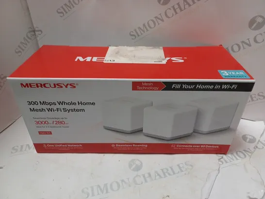 BOXED MERCUSYS 300MBPS WHOLE HOME MESH WIFI SYSTEM