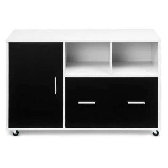 BOXED COSTWAY MOBILE FILE CABINET HOME OFFICE STORAGE DRAWER PRINTER STAND CUPBOARD W/5 CASTER 