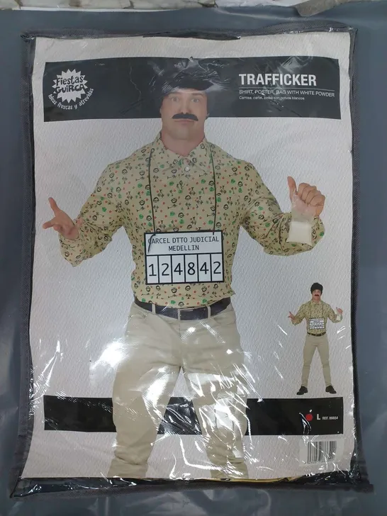 FIESTAS GUIRCA COLOMBIAN TRAFFICKER FANCY DRESS COSTUME - SIZE LARGE