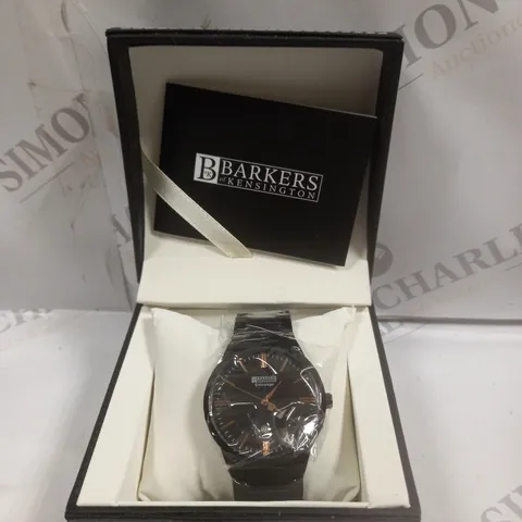 BOXED BARKERS OF KENSINGTON ENTOURAGE ROSE WATCH