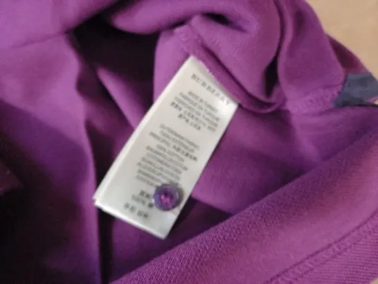 BURBERRY BRIT PURPLE POLO SHIRT - L/G