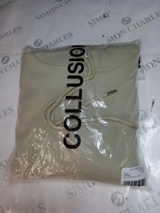 BAGGED COLLUSION HOODIE SIZE S