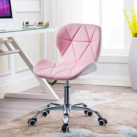 A BOXED PINK SWIVEL OFFICE CHAIR