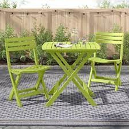 BOXED CAROYLN 2 SEATER BISTRO SET- ANTHRACITE 