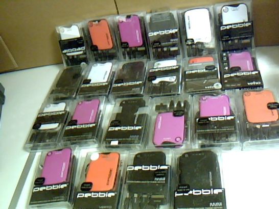 ASSORTED LOT OF APPROX 22 PEBBLE VERTO PORTABLE BATTERY CHARGER DEVICES
