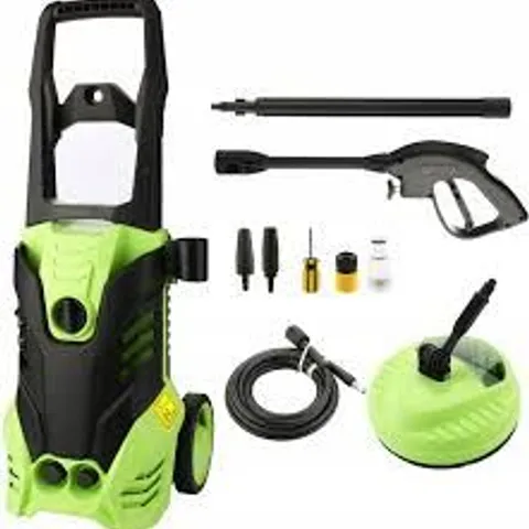 BRAND NEW BOXED COOCHEER CO-AMD005116 2000W PRESSURE WASHER - LIGHT GREEN (1 BOX)