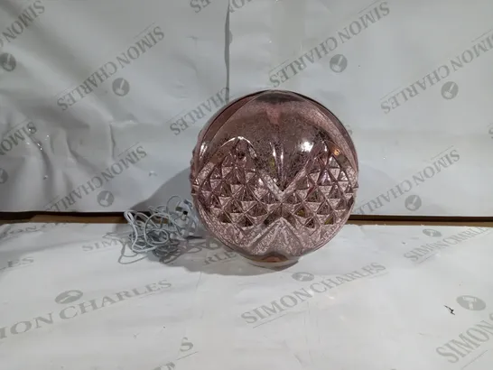 ALISON CORK ROTATING LIGHT MERCURY CUT GLASS DECORATION