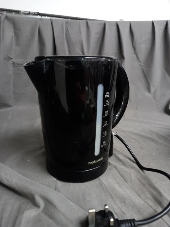 BOXED COOKWORKS BLACK 1.7L KETTLE 