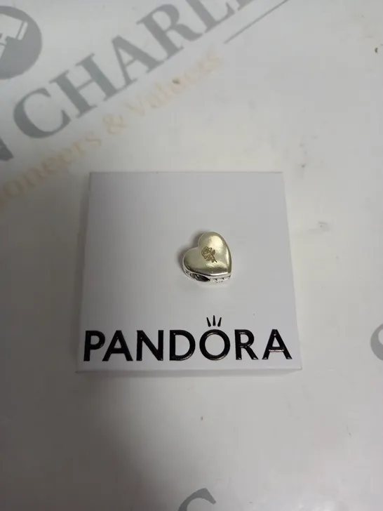 BOXED PANDORA PERSONALISED HEART CHARM 