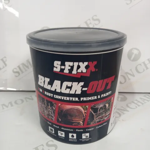 SFIXX BLACK OUT 1 LITRE RUST CONVERTER PAINT