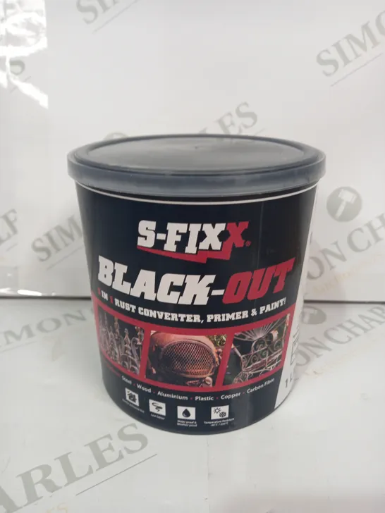 SFIXX BLACK OUT 1 LITRE RUST CONVERTER PAINT