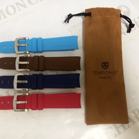 LOT OF 4 TEMPOMAT ACRYLIC WATCH STRAPS