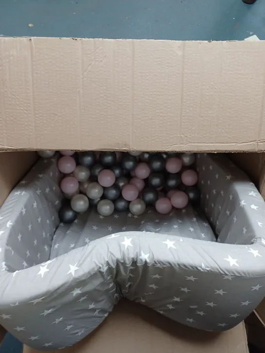 COTTON BALL PIT GREY AND STARS  RRP £79.99