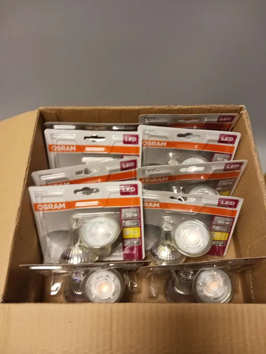 20 X SEALED (2 LIGHTS PER PACK) OSRAM GU10 LED STAR SPOTLIGHTS - WARM LIGHT