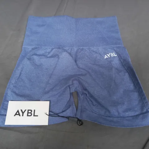 AYBL EMPOWER SEAMLESS SHORTS IN BLUE MARL - XS