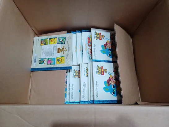 BOX TO CONTAIN 20 X DISNEY A TREASURE COVE STORY, "TOY STORY 4" CHILDRENS BEDTIME BOOKS 