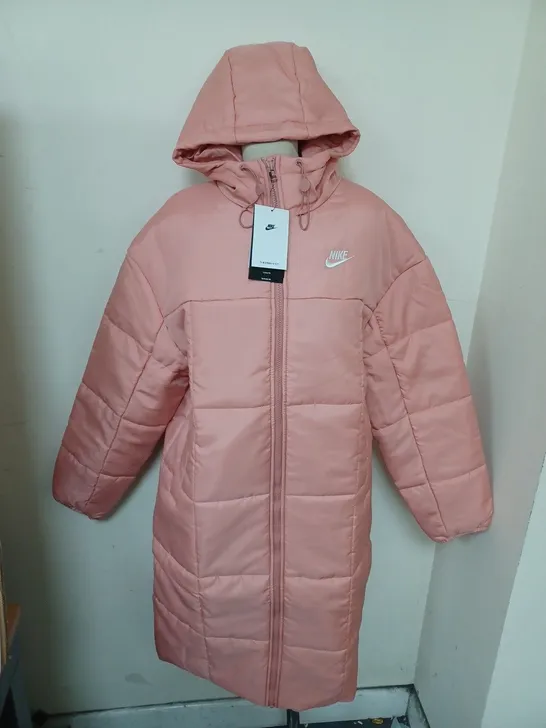 NIKE PINK PARKA COAT SIZE S