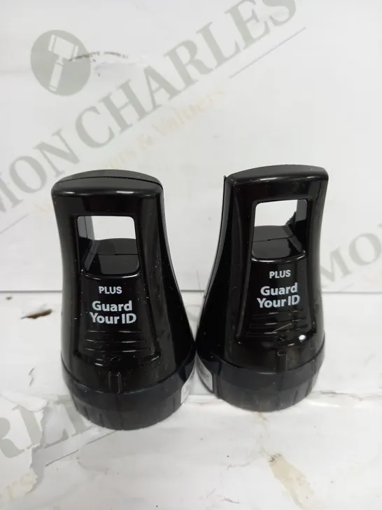 BOXED GUARD YOUR ID SET OF 2 ADVANCED X ROLLERS IN BLACK 