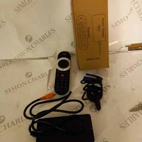 BOXED SKY REMOTE CONTROL, AND POWER SUPPLY