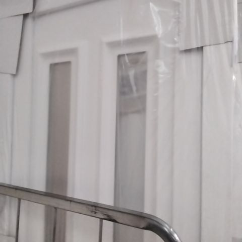 PVCU 4 PANEL GLAZED left HAND OPENING FRONT DOOR 2055 × 840MM 