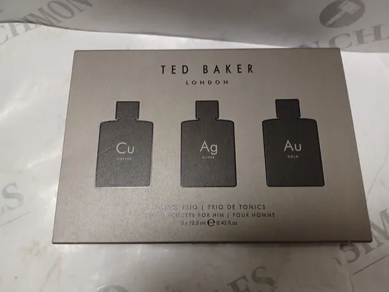 BOXED TED BAKER TONICS TRIO EAU DE TOILETTE RRP £25