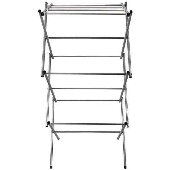 BOXED FOLDING DRYING RACK BLUE/WHITE