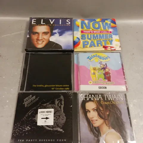 APPROXIMATELY 10 ASSORTED CD ALBUMS TO INCLUDE ELVIS, THE SMITHS, SHANIA TWAIN ETC 