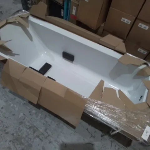 WHITE RESIN RECTANGULAR BATH - SIZE UNSPECIFIED