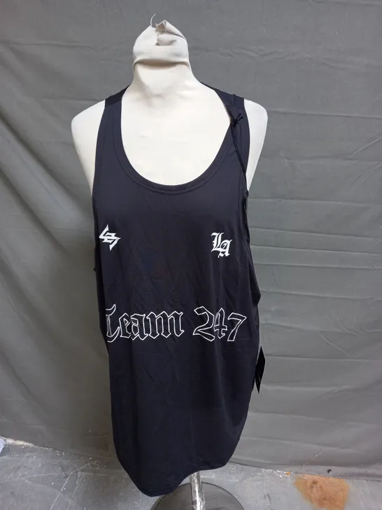 REPRESENT LA MARATHON SINGLET IN BLACK - LARGE