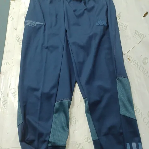 ADIDAS ARSENAL NAVY BLUE TRACKSUIT PANTS - MEDIUM