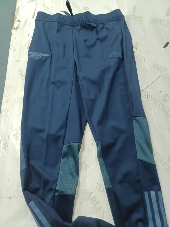 ADIDAS ARSENAL NAVY BLUE TRACKSUIT PANTS - MEDIUM