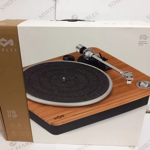 BOXED HOUSE OF MARLEY STIR IT UP TURNTABLE EM-JT000-SBX