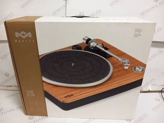 BOXED HOUSE OF MARLEY STIR IT UP TURNTABLE EM-JT000-SBX