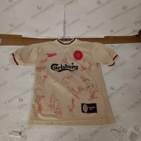 REEBOK LIVERPOOL F.C SIGNED SHIRT