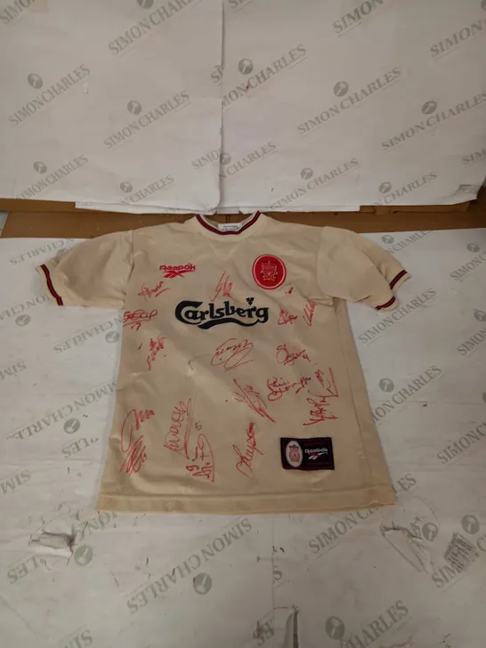 REEBOK LIVERPOOL F.C SIGNED SHIRT