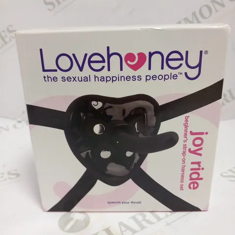 BOXED LOVE HONEY JOY RIDE BEGINNER'S STRAP ON HARNESS SET