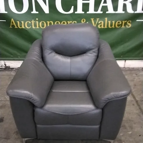 QUALITY BRITISH DESIGNED & MANUFACTURED G PLAN JACKSON POWER RECLINER ARMCHAIR CAPRI SEAL LEATHER