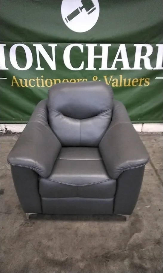 QUALITY BRITISH DESIGNED & MANUFACTURED G PLAN JACKSON POWER RECLINER ARMCHAIR CAPRI SEAL LEATHER