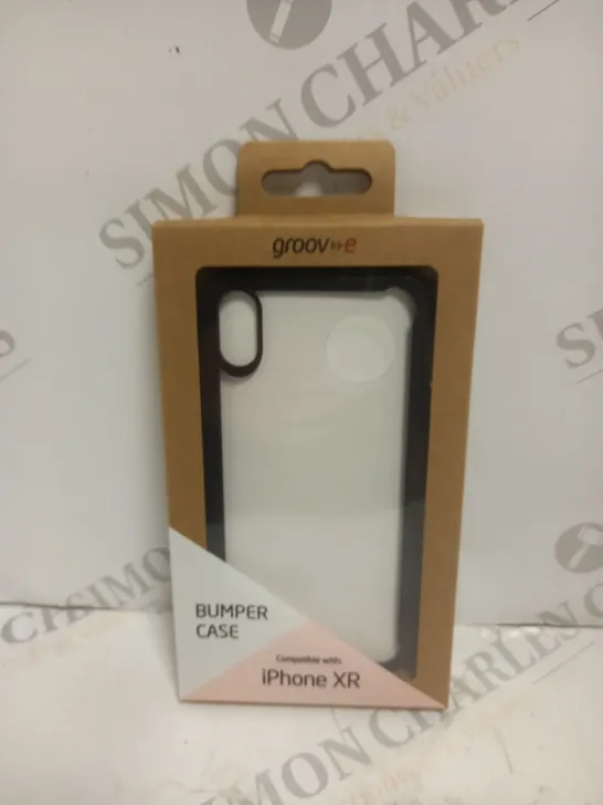 BOX OF 100 BRAND NEW BOXED GROOV-E IPHONE XR BUMPER PHONE CASES IN BLACK 