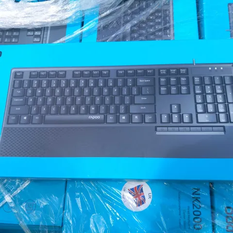 PALLET OF APPROXIMATELY 117 BRAND NEW BOXED RAPOO NK2000 WIRED KEYBOARDS