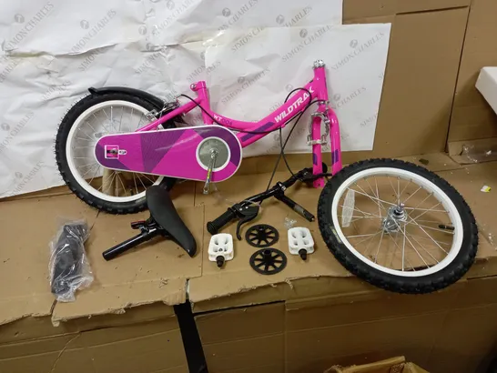 WILDTRAK GIRLS WT006 10.5X16 SGL PINK BIKE, 16 INCH WHEEL