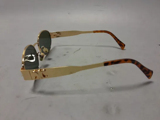 CELINE GOLD FRAMED GLASSES IN CASE